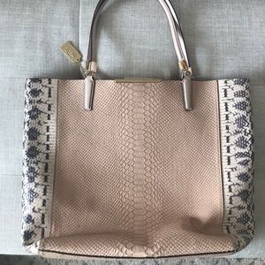 Coach Snakeskin Tote Handbag